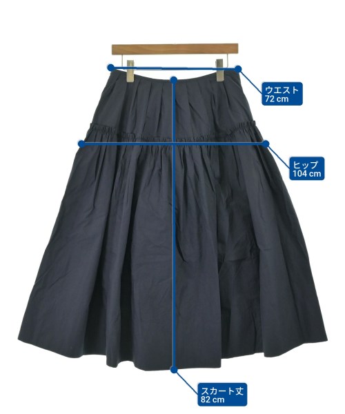 Lee Mathews（リーマシュー）ロング・マキシ丈スカート 紺 サイズ:2(M位) レディース/2200653139036