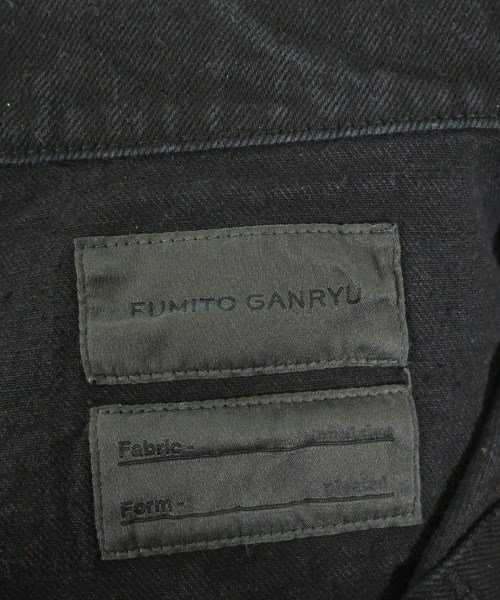 FUMITO GANRYU（フミト　ガンリュウ）デニムジャケット 黒 サイズ:4(XL位) メンズ/2200626109219