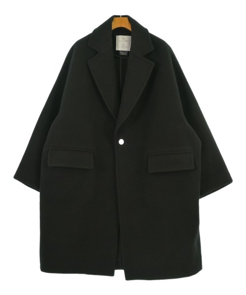 FUMITO GANRYU(フミト　ガンリュウ)チェスターコート 黒 サイズ:2(M位)/2200644837033