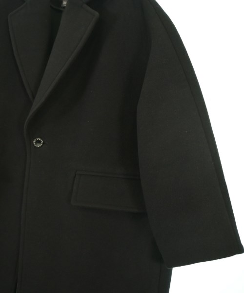 FUMITO GANRYU（フミト　ガンリュウ）チェスターコート 黒 サイズ:2(M位) メンズ/2200644837033