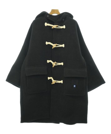 FUMITO GANRYU ブラックダッフルコート FUMITO GANRYU（フミト ガンリュウ）ダッフルコート 黒 サイズ:1(S位
