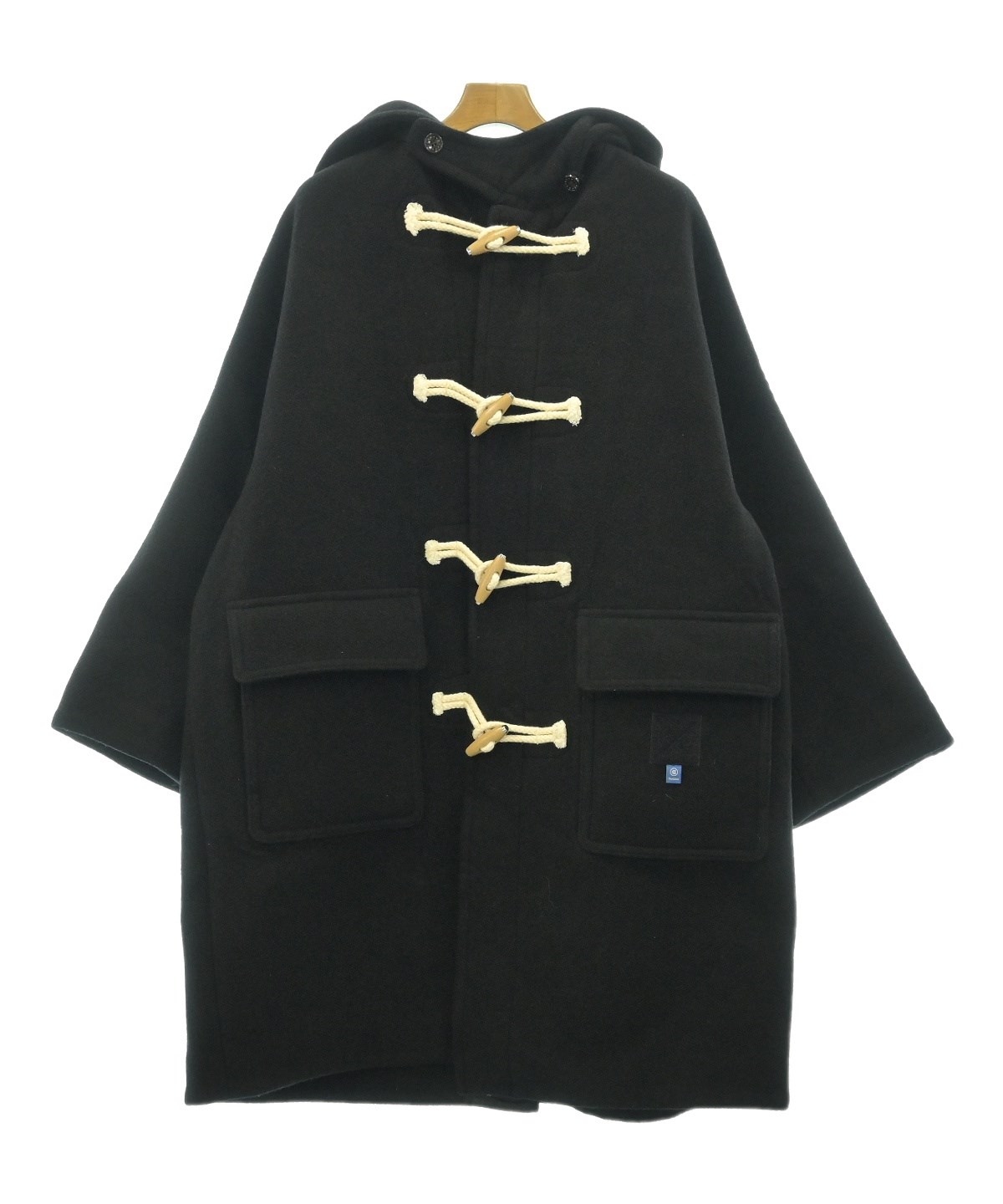 FUMITO GANRYU（フミト ガンリュウ）ダッフルコート 黒 サイズ:1(S位