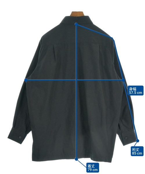 FUMITO GANRYU（フミト　ガンリュウ）カジュアルシャツ 黒 サイズ:1(S位) メンズ/2200625095056