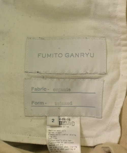 FUMITO GANRYU（フミト　ガンリュウ）チノパン ベージュ サイズ:2(M位) メンズ/2200620207072