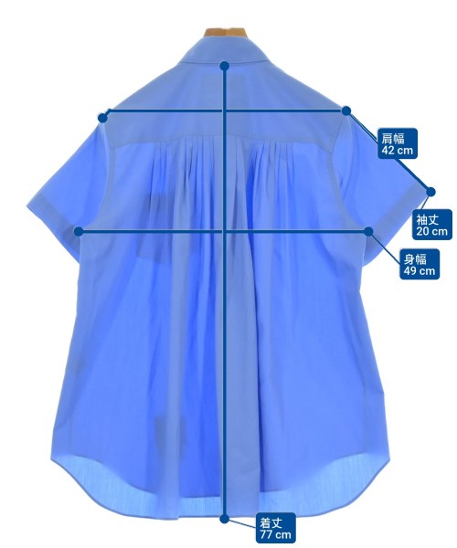 FUMITO GANRYU（フミト　ガンリュウ）カジュアルシャツ 青 サイズ:1(S位) メンズ/2200649197095