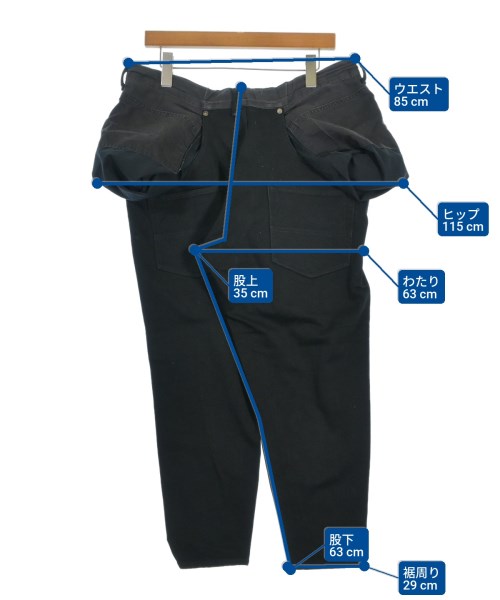 FUMITO GANRYU（フミト　ガンリュウ）デニムパンツ 黒 サイズ:1(S位) メンズ/2200654806043