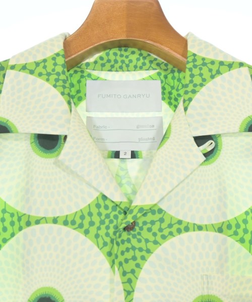 FUMITO GANRYU（フミト　ガンリュウ）カジュアルシャツ 緑 サイズ:2(M位) メンズ/2200658438035