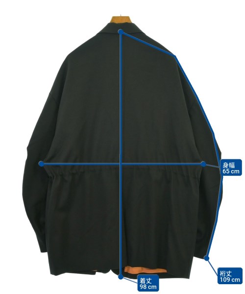 FUMITO GANRYU（フミト　ガンリュウ）カジュアルジャケット 黒 サイズ:2(M位) メンズ/2200660867069