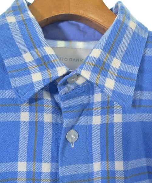 FUMITO GANRYU（フミト　ガンリュウ）カジュアルシャツ 青 サイズ:2(M位) メンズ/2200646123073