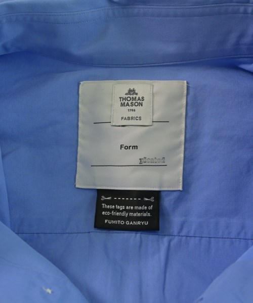 FUMITO GANRYU（フミト　ガンリュウ）カジュアルシャツ 青 サイズ:2(M位) メンズ/2200647906026