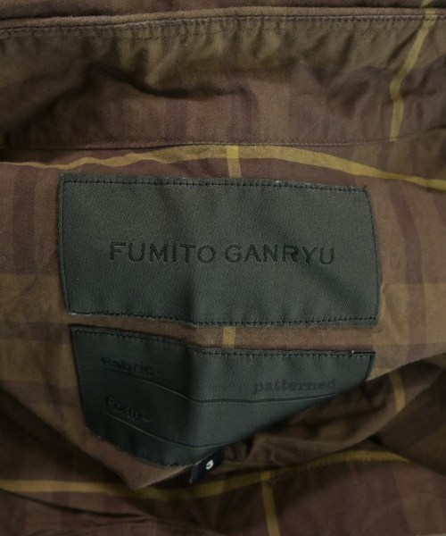 FUMITO GANRYU（フミト　ガンリュウ）カジュアルシャツ 茶 サイズ:3(L位) メンズ/2200647877104