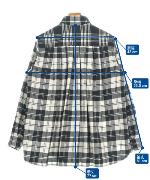 FUMITO GANRYU（フミト　ガンリュウ）カジュアルシャツ 黒 サイズ:2(M位) メンズ/2200641808081