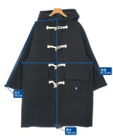 FUMITO GANRYU（フミト　ガンリュウ）ダッフルコート 黒 サイズ:1(S位) メンズ/2200663458011