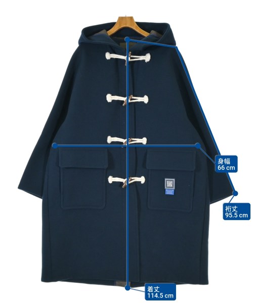 FUMITO GANRYU（フミト　ガンリュウ）ダッフルコート 紺 サイズ:-(XL位) メンズ/2200666388018