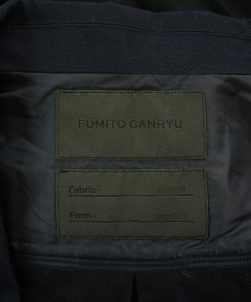 FUMITO GANRYU（フミト　ガンリュウ）カジュアルジャケット 黒 サイズ:1(S位) メンズ/2200726685064