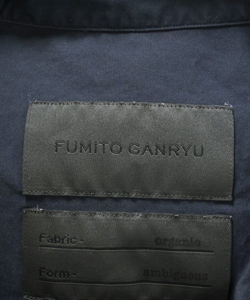 FUMITO GANRYU（フミト　ガンリュウ）カジュアルシャツ 紺 サイズ:2(M位) メンズ/2200686453024