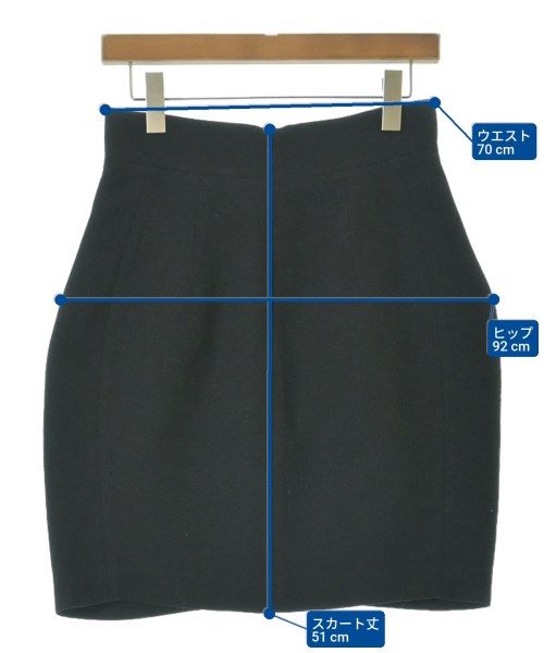 MARTIN GRANT（マーティングラント）ひざ丈スカート 黒 サイズ:M レディース/2200633543020