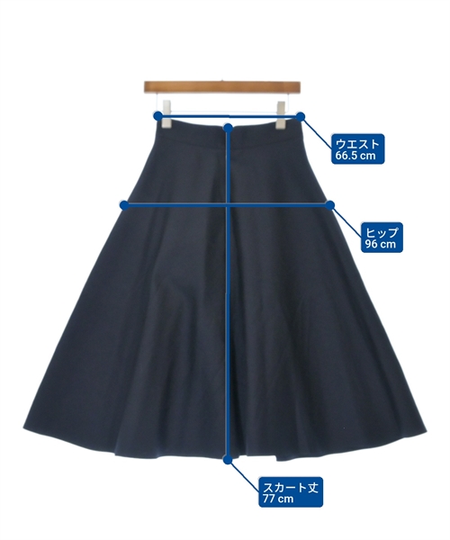 MARTIN GRANT（マーティングラント）ロング・マキシ丈スカート 紺 サイズ:38(S位) レディース/2200613539098