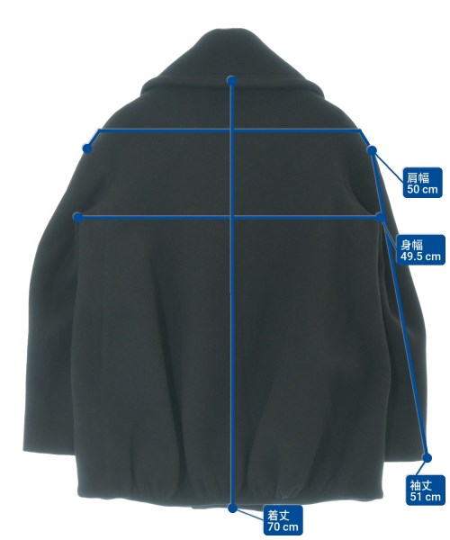 MARTIN GRANT（マーティングラント）ピーコート 黒 サイズ:S レディース/2200661741030