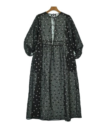 Cecilie Bahnsen 黒 ロングワンピース 半袖 uk6 us2 Cecilie Bahnsen 黒 ロングワンピース 半袖 uk6 us2