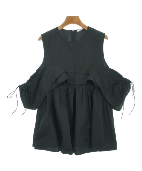 CECILIE BAHNSEN(セシリーバンセン)ブラウス 紺 サイズ:10(M位)/2200668746052