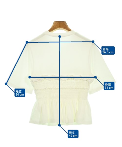 CECILIE BAHNSEN（セシリーバンセン）Tシャツ・カットソー 白 サイズ:S レディース/2200677080758