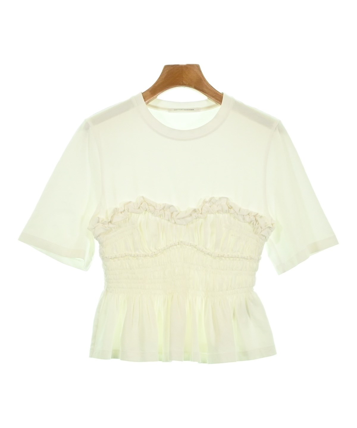 セシリーバンセン　プリントTシャツ CECILIE BAHNSEN（セシリーバンセン）Tシャツ・カットソー 白 サイズ:S