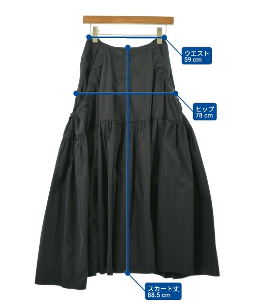 CECILIE BAHNSEN（セシリーバンセン）ロング・マキシ丈スカート 黒 サイズ:6(XS位) レディース/2200713856064