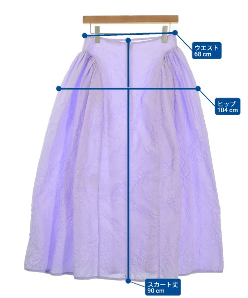 CECILIE BAHNSEN（セシリーバンセン）ロング・マキシ丈スカート 紫 サイズ:UK8(S位) レディース/2200652000030