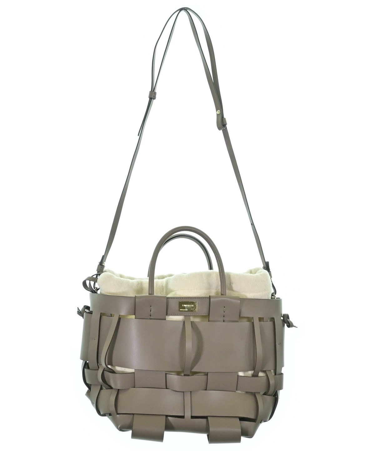 ZANCHETTI（ザンケッティ）ハンドバッグ グレー サイズ:- レディース