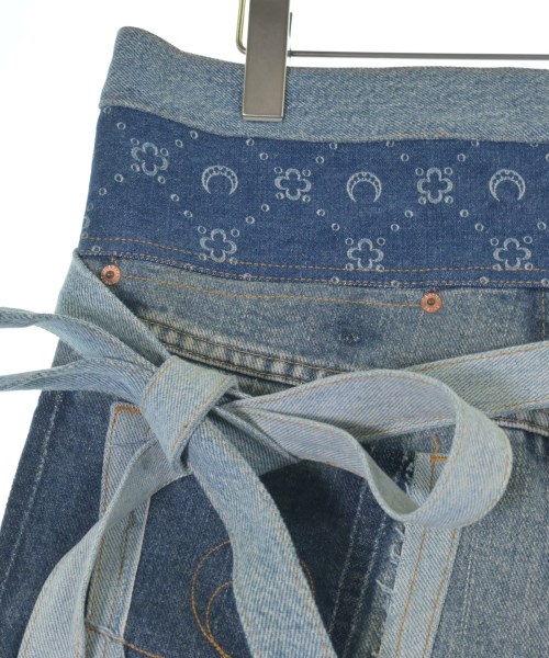 MARINE SERRE（マリーンセル）ひざ丈スカート 青 サイズ:48(XXL位) レディース/2200626707019