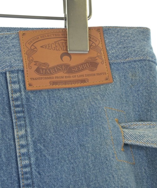 MARINE SERRE（マリーンセル）ひざ丈スカート 青 サイズ:48(XXL位) レディース/2200626707019