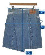 MARINE SERRE（マリーンセル）ひざ丈スカート 青 サイズ:48(XXL位) レディース/2200626707019