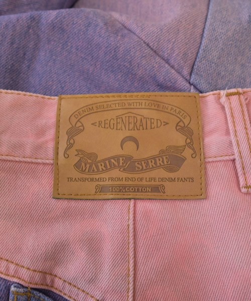 MARINE SERRE（マリーンセル）デニムパンツ 紫 サイズ:M レディース/2200618175024