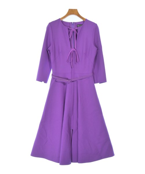 Oscar de la Renta(オスカーデラレンタ)ワンピース 紫 サイズ:0(XS位)/2200648414124
