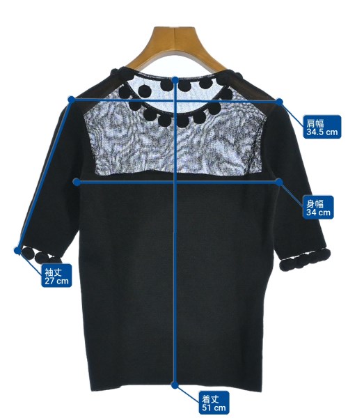 Oscar de la Renta（オスカーデラレンタ）ニット・セーター 黒 サイズ:XS レディース/2200707423074
