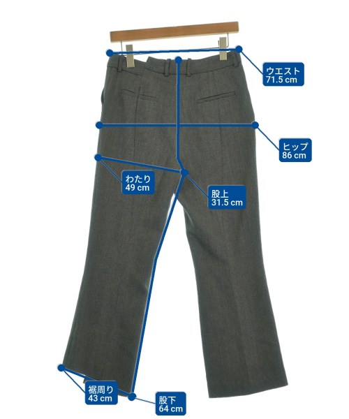rokh（ロク）スラックス グレー サイズ:40(M位) レディース/2200637999021