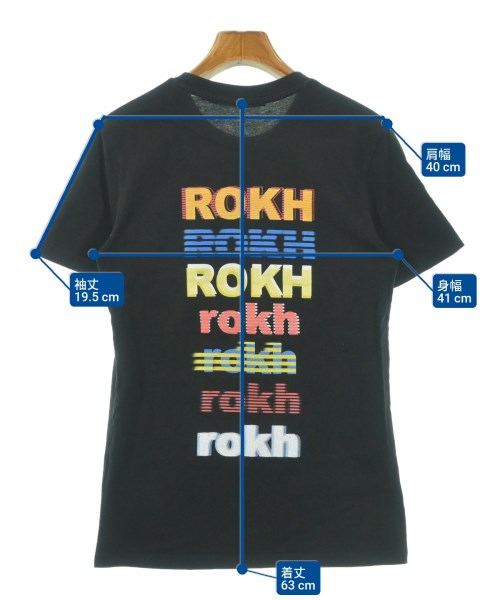 rokh（ロク）Tシャツ・カットソー 黒 サイズ:XS レディース/2200643254015