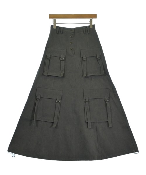 rokh(ロク)ロング・マキシ丈スカート グレー サイズ:38(S位)/2200672056475