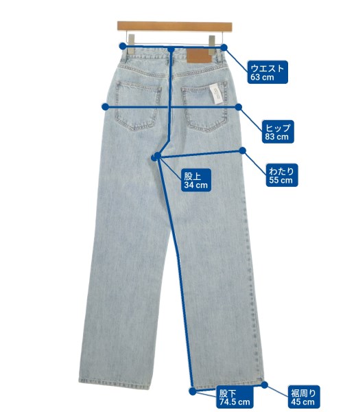rokh（ロク）デニムパンツ 青 サイズ:34(XXS位) レディース/2200685682012