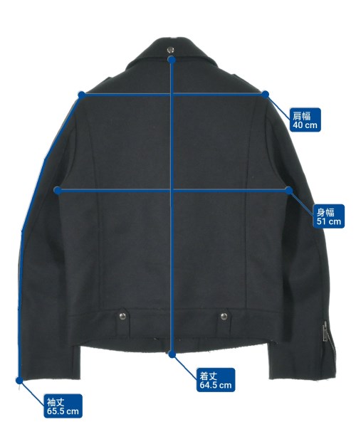 CoSTUME NATIONAL HOMME（コスチュームオム）ライダース 黒 サイズ:48(L位) メンズ/2200648480044