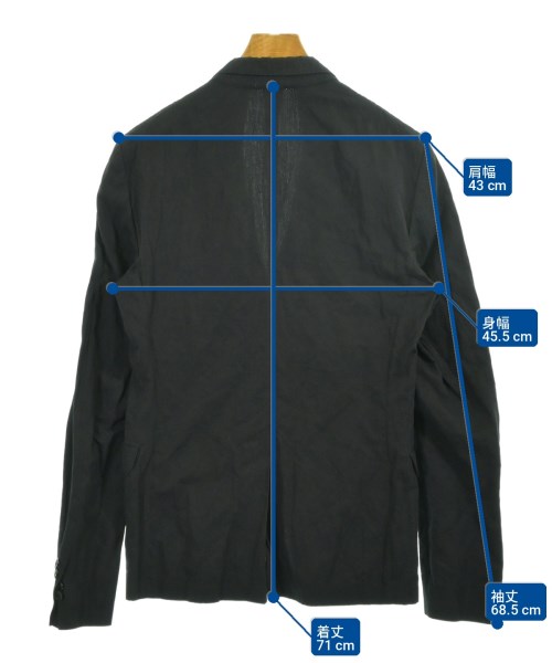 CoSTUME NATIONAL HOMME（コスチュームオム）テーラードジャケット 黒 サイズ:46(M位) メンズ/2200729177061