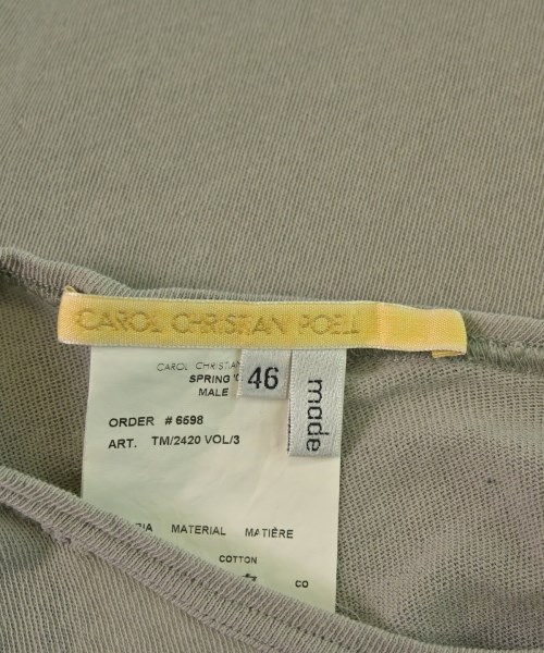 CAROL CHRISTIAN POELL（キャロル　クリスチャン　ポエル）Tシャツ・カットソー グレー サイズ:46(M位) メンズ/2200665329067