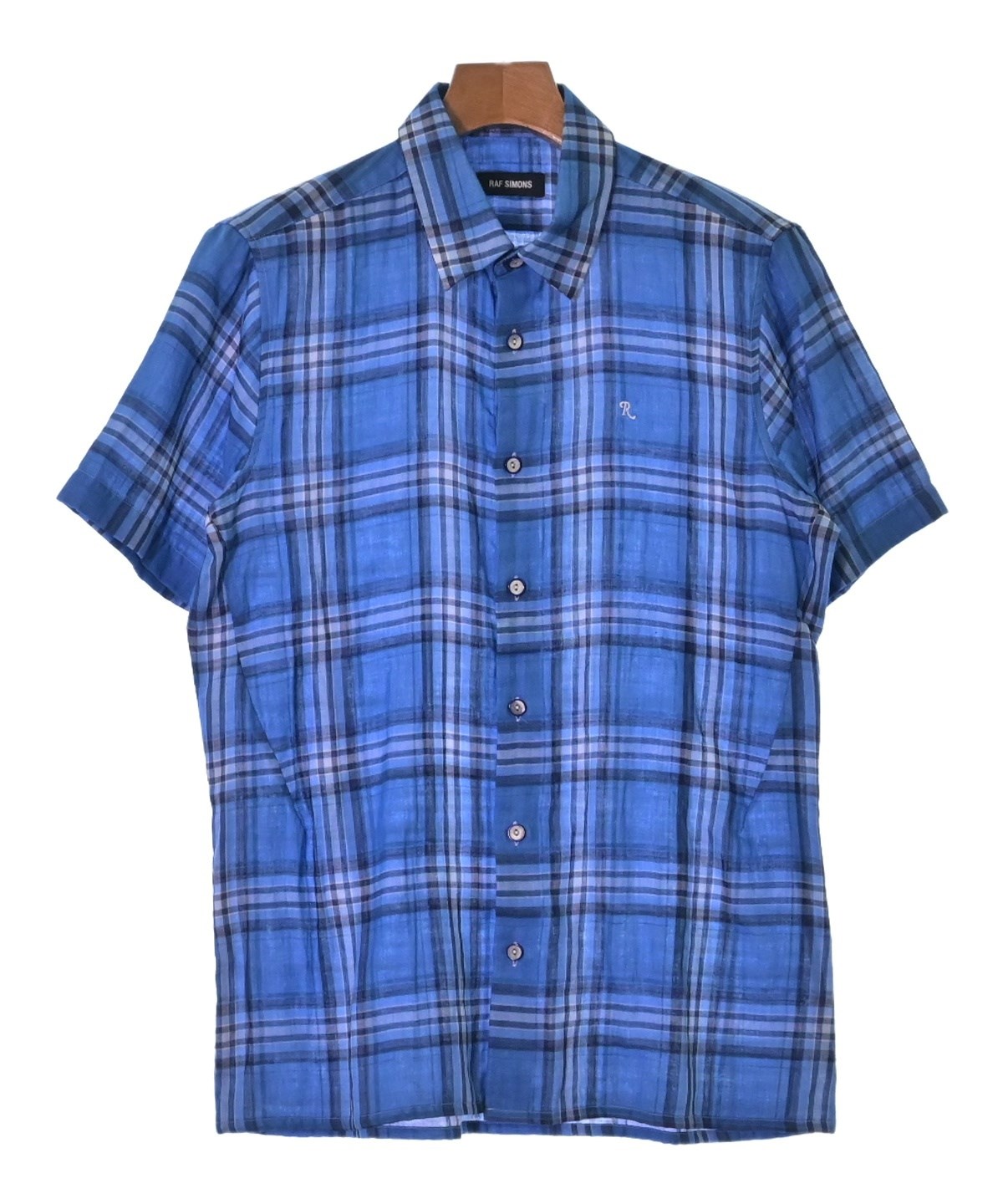 RAF SIMONS（ラフシモンズ）カジュアルシャツ 青 サイズ:46(M位