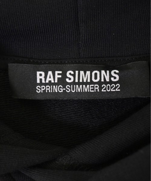 【限定価格】RAF SIMONS ラフシモンズ パーカー フーディー アパレル 長袖 秋 春 トップス 服 XL ブラック 黒 コットン    メンズ【品】