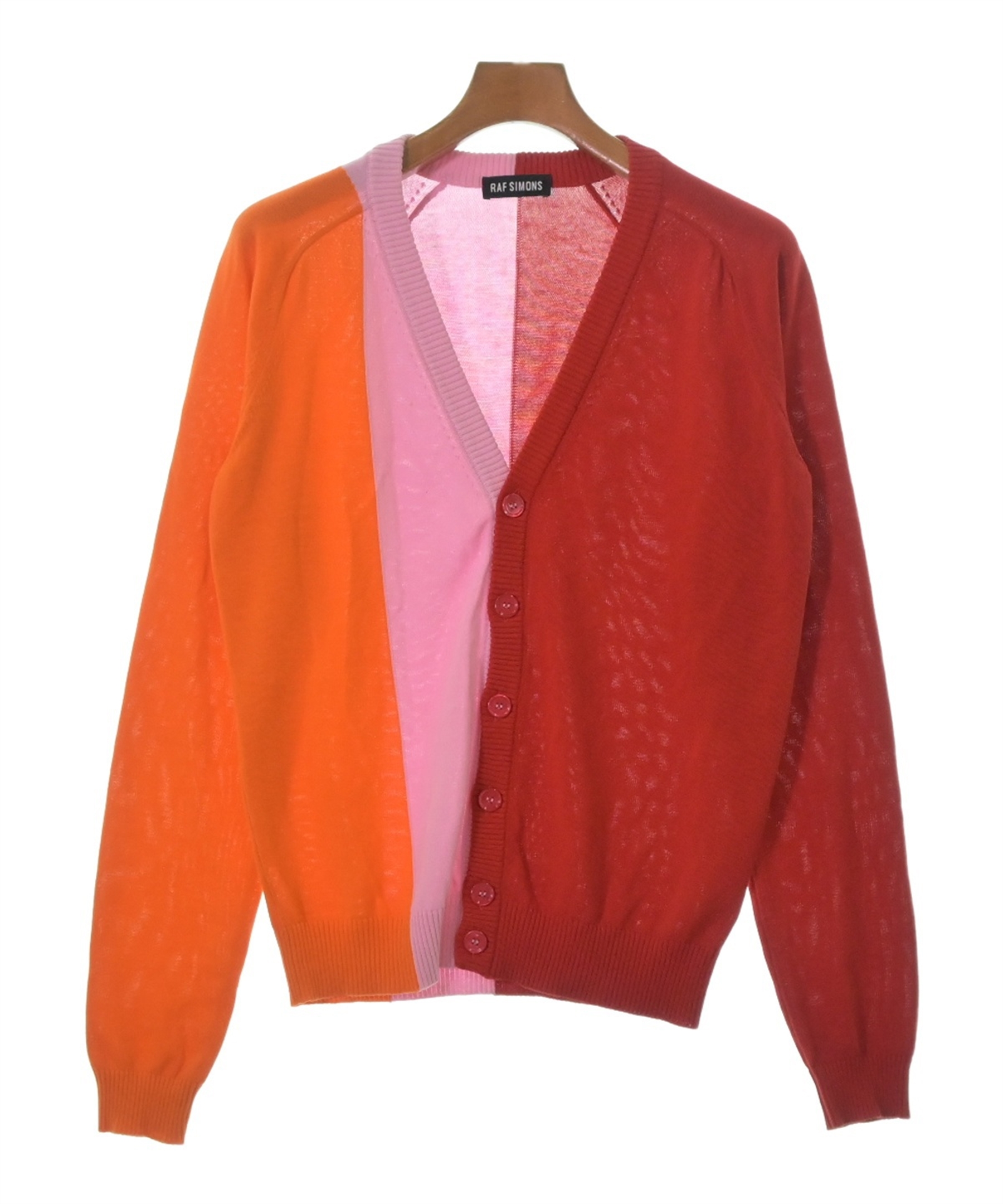 RAF SIMONS（ラフシモンズ）カーディガン 赤 サイズ:S メンズ