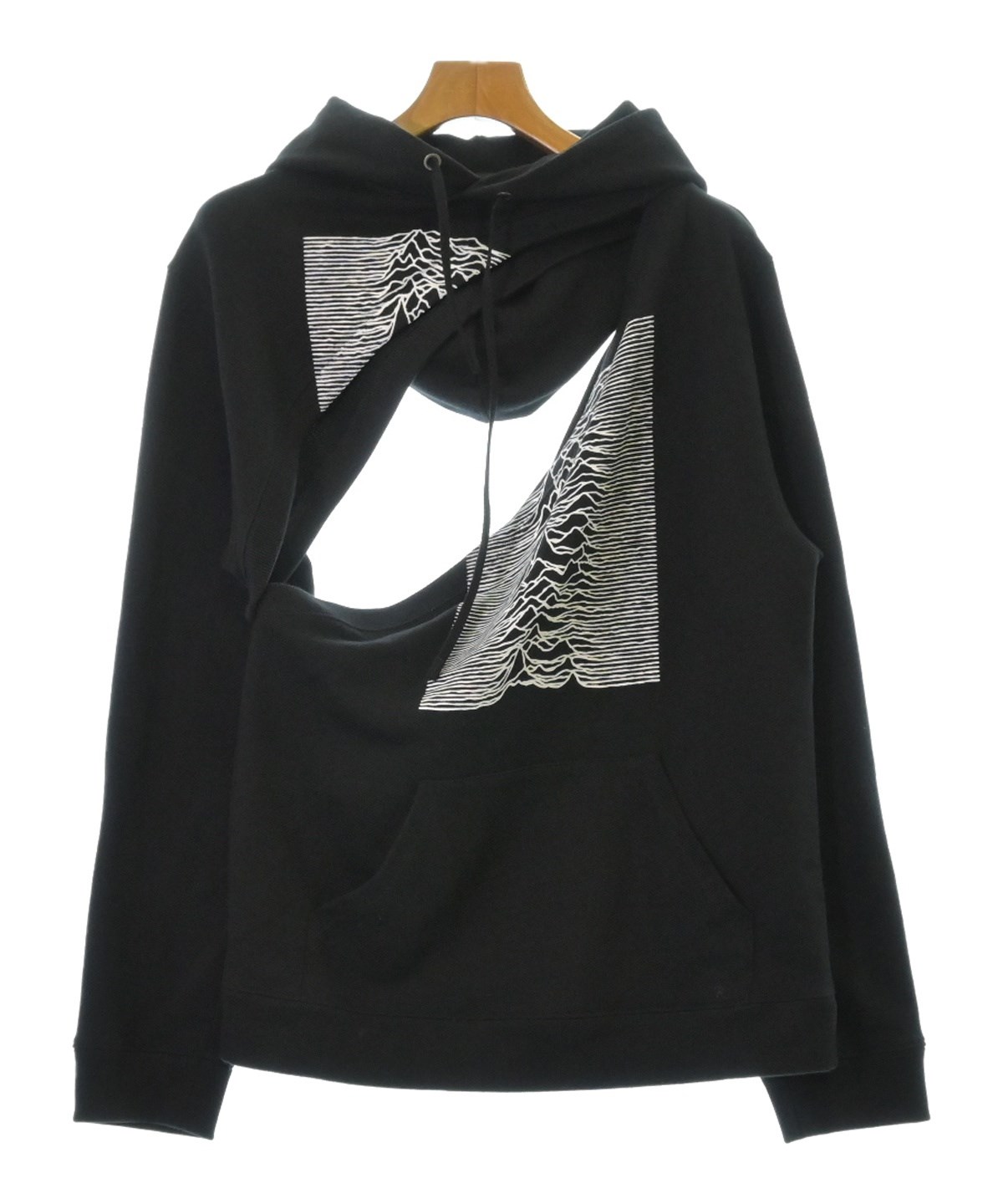 RAF SIMONS ラフシモンズ パーカー 黒 S RAF SIMONS（ラフシモンズ）の「Regular fit hoodie with knot hood