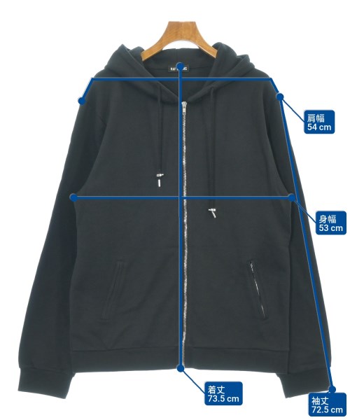 RAF SIMONS（ラフシモンズ）パーカー 黒 サイズ:XL メンズ/2200634841064