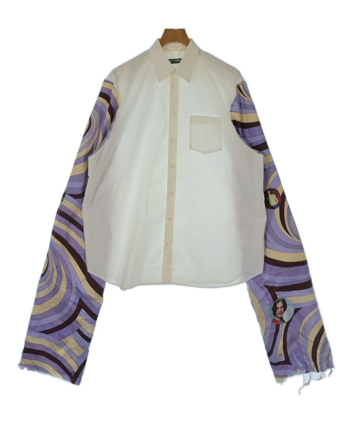 RAF SIMONS（ラフシモンズ）カジュアルシャツ 白 サイズ:48(L位
