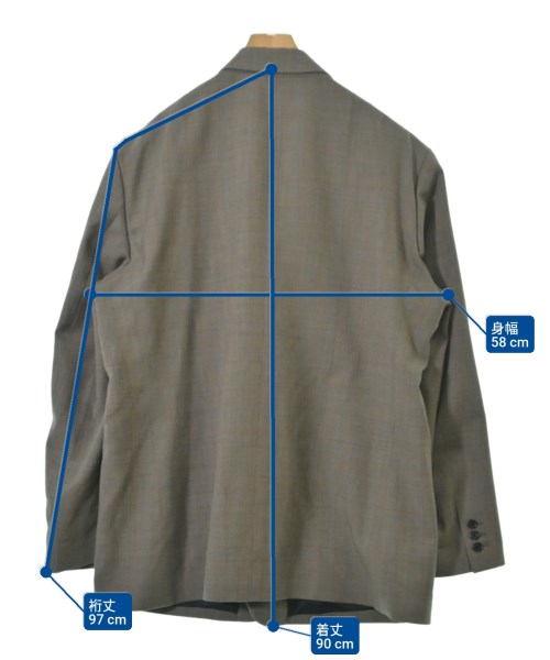RAF SIMONS（ラフシモンズ）テーラードジャケット グレー サイズ:46(M位) メンズ/2200636995093
